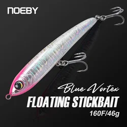 Noeby-señuelo de pesca flotante Vortex azul, cebo duro Artificial de 160mm y 46g para GT, atún, Kingfish, señuelo de pesca de agua salada