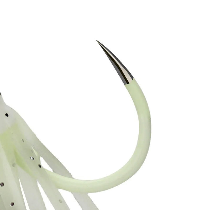 Sea Yolo-cebo de pesca afilado de calamar, 1 piezas, alto contenido de carbono, cabeza de plantilla, púas con cuatro ganchos, accesorios de pesca, aparejos de pesca - imagen 5