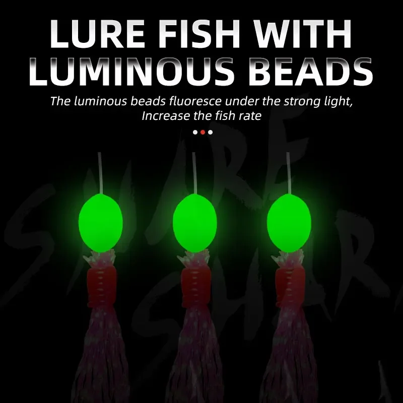 6 anzuelos de agua salada Sabiki, 6 anzuelos de cuerda, caballa intermitente, pluma, cebo de pesca, aparejos, Señuelos de pesca de mar, caballa - imagen 5