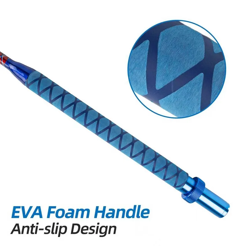 Combo de carrete de caña de pescar, varillas de barco 4 + 1 guías, caña de pescar de 117cm, señuelo, caña de lanzamiento giratoria, carrete de pesca al aire libre - imagen 5