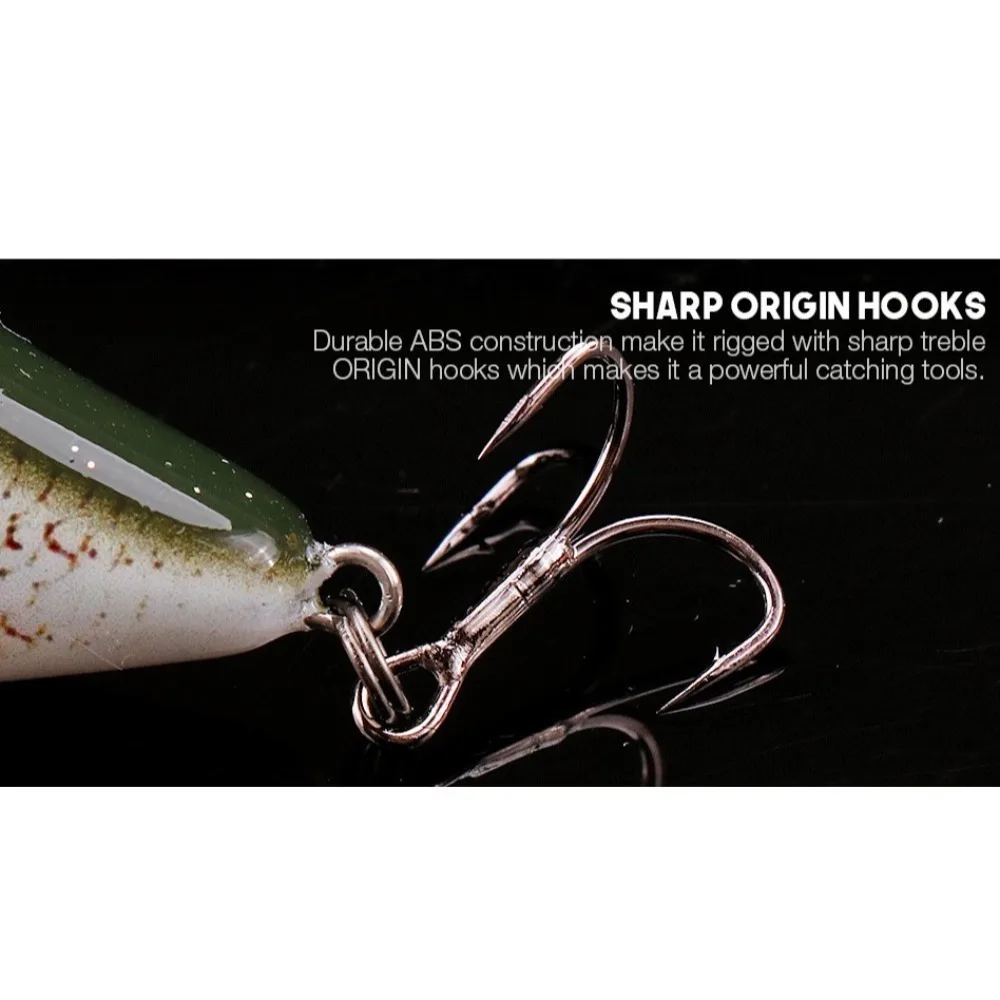 2025 13g 60mm señuelo de pesca que se hunde Rattlins cebo de pesca que se hunde ojos 3D peso del plomo señuelo para pececillos aparejos de pesca - imagen 5