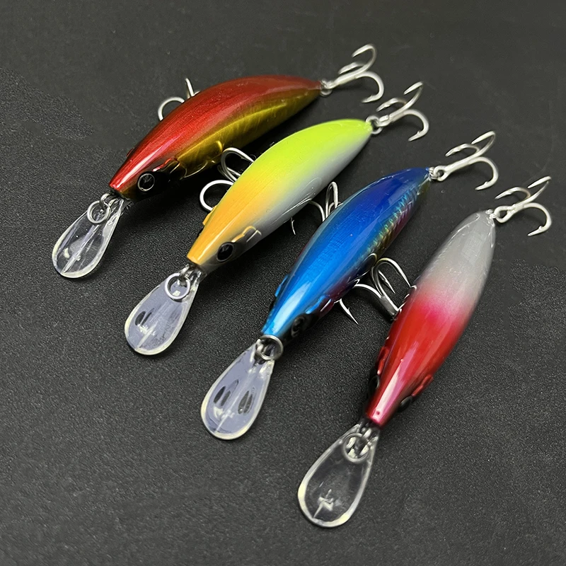 Cebo de pececillo de hundimiento pesado, 30g, 90mm, señuelo de trucha de lubina, cebo Artificial de fundición larga, equipo de natación curricán para buceo en agua salada - imagen 3