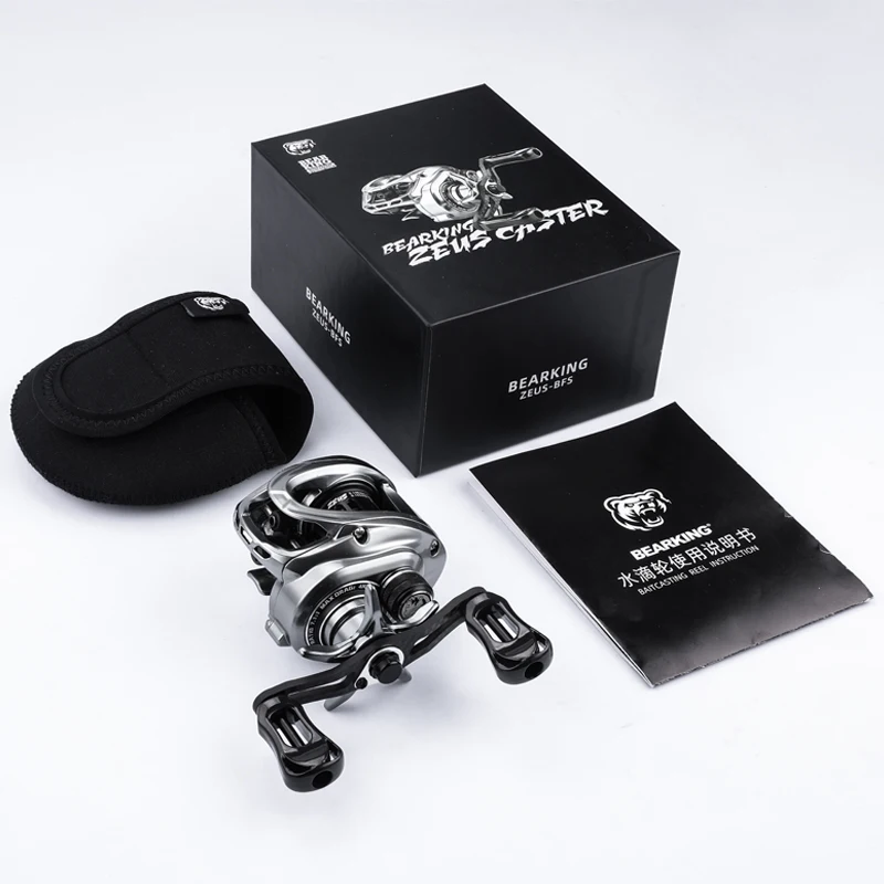 BEARKING-Sistema de arrastre ligero para Baitcasting, carrete de fibra de carbono 135: 1, potencia máxima de 4Kg, con Ratio de alta velocidad, serie Zeus 9BB 7,1g - imagen 5