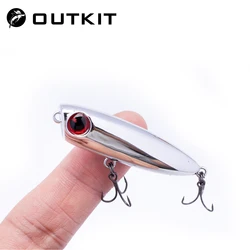 OUTKIT 2025 3,2g señuelo de Pesca con lápiz flotante, señuelos duros para perros de agua superior, cebos Wobbler, cebo duro Artificial, aparejos de Pesca