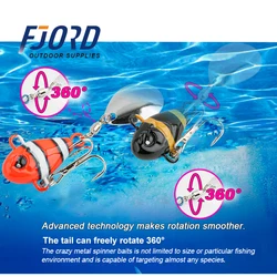 FJORD Señuelo Vib 7-21g Giratorio Metal orilla