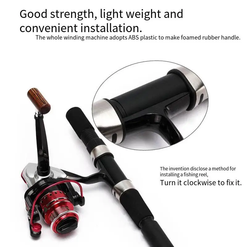 Vislijnoproller Draagbare hoge snelheidsverhouding Spinning Casting Reel Lijn Windvissen Gereedschap Vissen Accessoire Rubberen grip - imagen 4