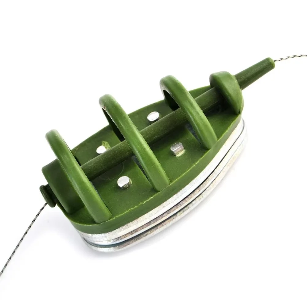 NGB 60g 70g 80g alimentador de pesca de carpa soporte de jaula de cebo ganchos de acero rico en carbono aparejos de pelo accesorio de pesca - imagen 4