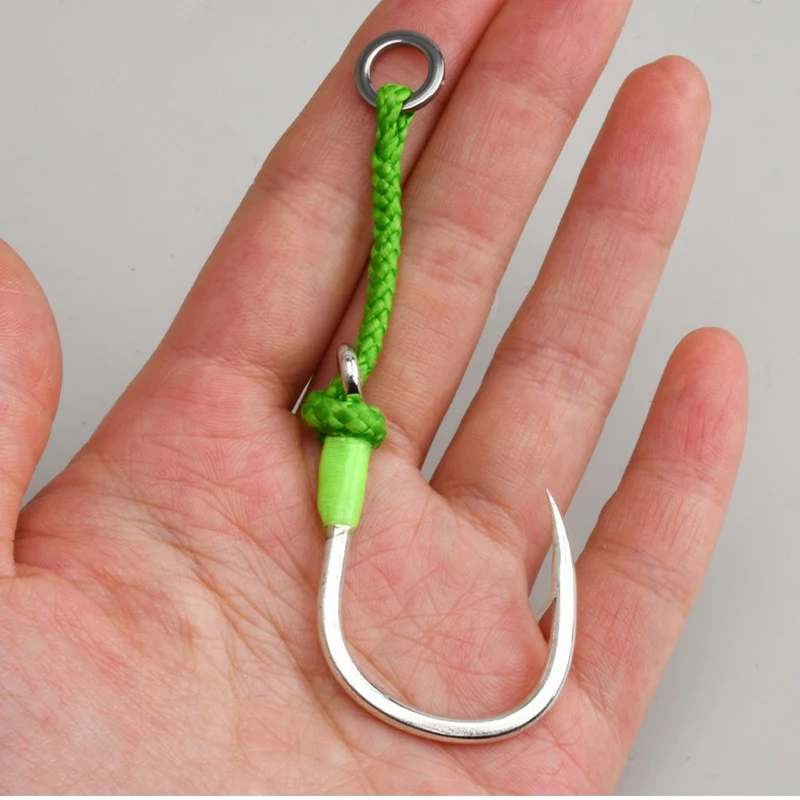 Anzuelos de Jigging Lento Acero Alto Carbono 1/0-7/0 para Pesca en Mar