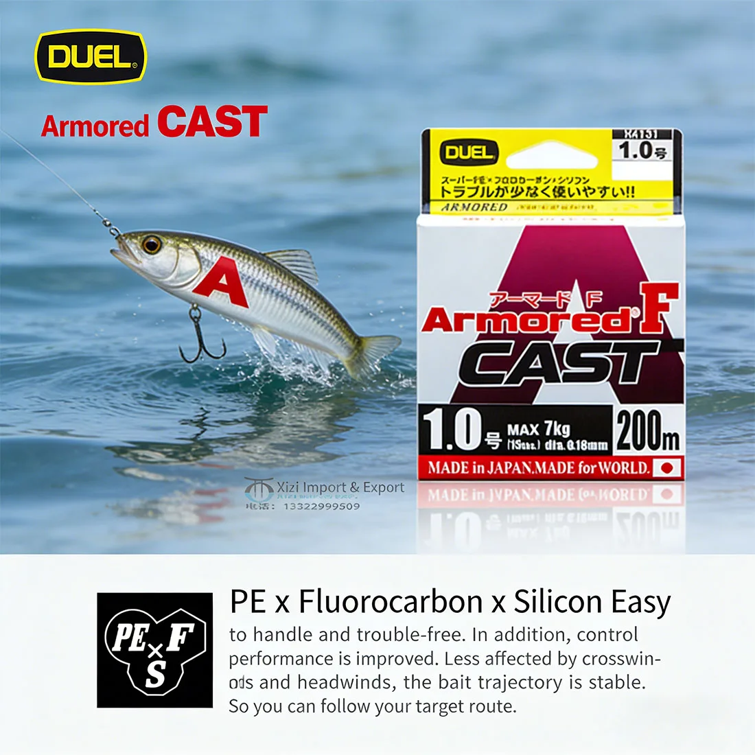 Línea de pesca Duel Armored F Super PE – Flotabilidad neutra - imagen 4