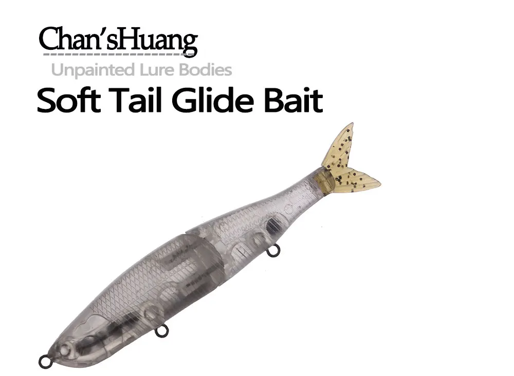 Pack de 5 señuelos de pesca Chan'sHuang en blanco sin pintar