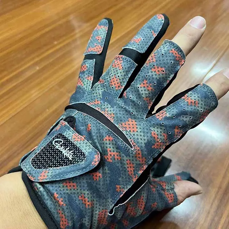 Gamakatsu Fishing Gloves for Men Anti Slip Summer Sun Protection Gloves Breathable 3 Finger Cut Gloves Fly Fishing Accessories - imagen 5