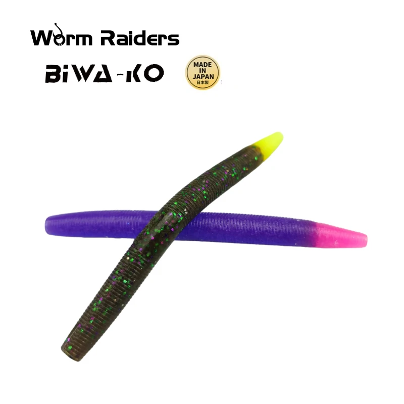 Worm Raiders, gusano de fideos importado de Japón, cebo suave, Senko de perca, cebo falso de pozo negro, pesca loca de Texas sin plomo - imagen 4