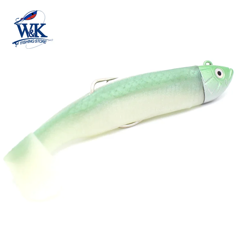 Weedless Minnow cebo blando de 7cm con cabeza de plantilla de 6,5g, Señuelos de Pesca M07 para lubina, anzuelo de pesca de roca como Black Minnow Shad Tail - imagen 3