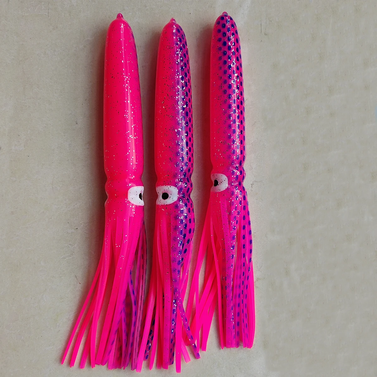 Faldas de pulpo de repuesto de 22cm, señuelo de curricán, cadena de Margarita, faldas de calamar, señuelo de pesca suave apareció, Marlin, atún, Mahi, cebo de pesca - imagen 2