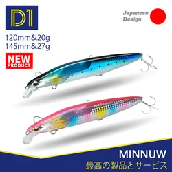 Señuelo flotante D1 Assassin Slider Minnow – Sistema deslizante de tungsteno