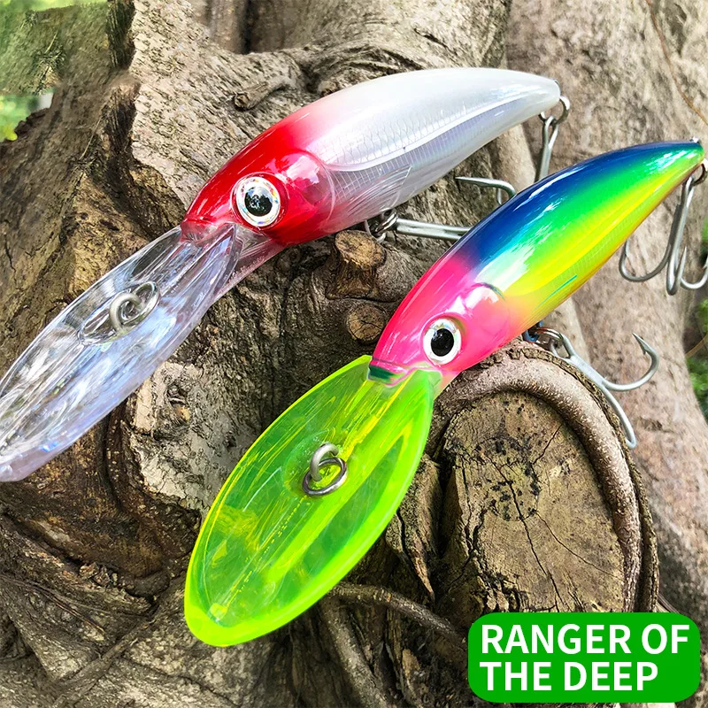 Testar-señuelo de Pesca Artificial, cebo duro de 160mm, 73g, para Pesca en barco, curricán, Minnow, Wobblers, Swimbait para Pesca de lubina GT - imagen 4