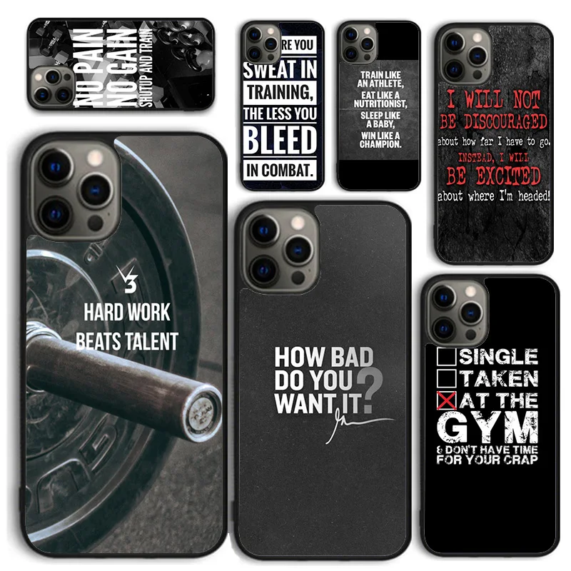 Funda iPhone con Frases de Gimnasio – Carcasa Motivacional