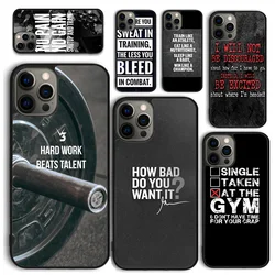 Funda iPhone con Frases de Gimnasio – Carcasa Motivacional