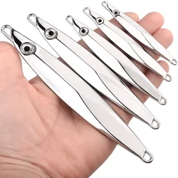 Señuelos de Pesca Jigbait, 1 unidad, 10g, 15g, 20g, 30g, 40g, 60g, chapado en plata, señuelos fundidos en la orilla, cebo de Metal, señuelo de Pesca Artificial
