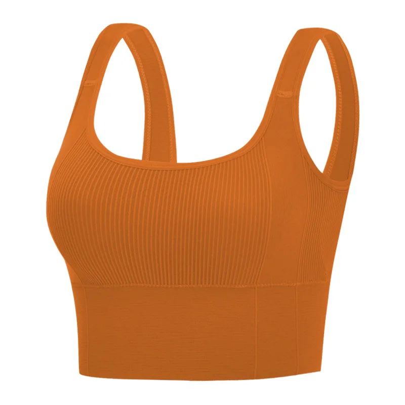 Ropa interior de ciclismo para mujer, chaleco deportivo de belleza, pecho envuelto en la espalda, transpirable, sin anillo de acero, ropa interior fruncida para correr y Yoga - imagen 3