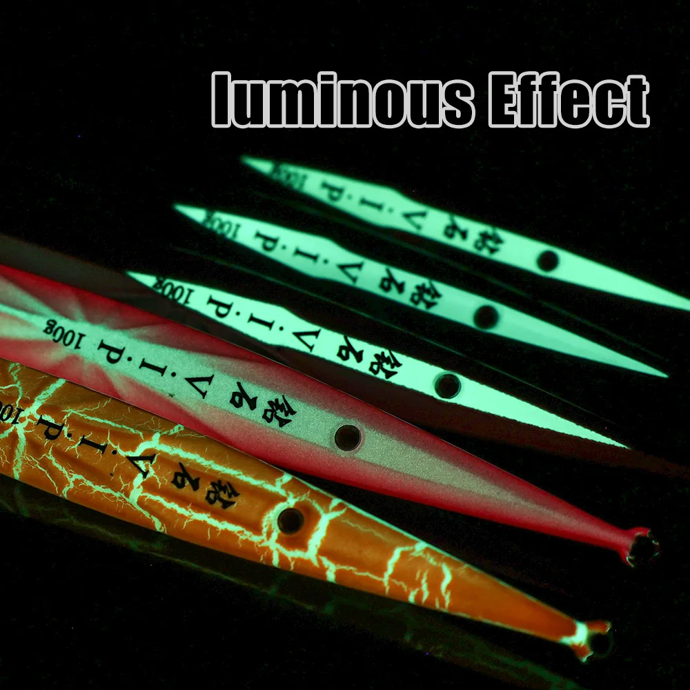 JIGGINGPRO 100g 150g 200g 250g diamante VIP Jig señuelo de Jigging Vertical pesca en el mar plantilla de Metal señuelo de pesca - imagen 5