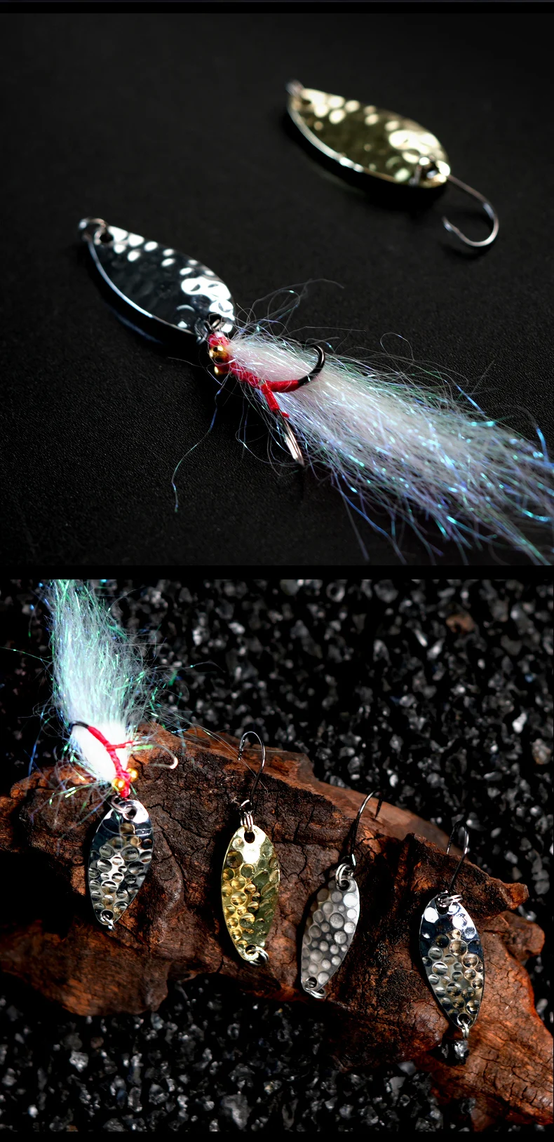 Estos señuelos de pesca están diseñados para capturas efectivas y atractivas.