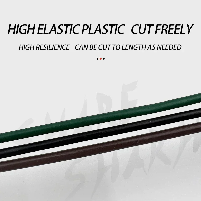 Herramientas de pesca de carpa, aparejos terminales de silicona suave antienredos, mangas de tubo, accesorios, 5 uds., 2M - imagen 3