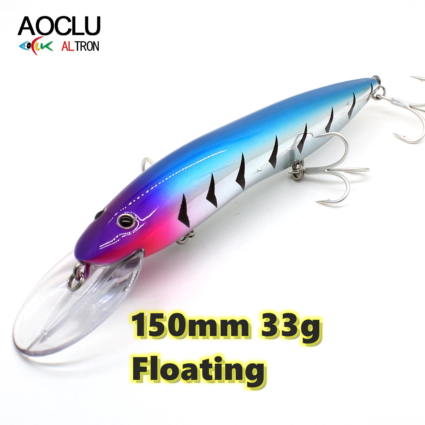 Jerkbait flotante para aguas profundas – Señuelo de acción viva