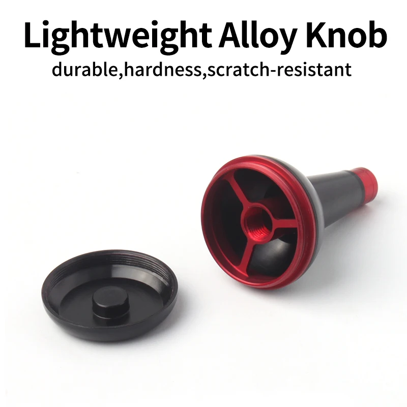 Kawa nuevo carrete de pesca mango perilla 7075 aleación de aluminio Material ligero longitud 46mm peso 9,5 g/pc accesorio carrete de pesca DIY - imagen 4