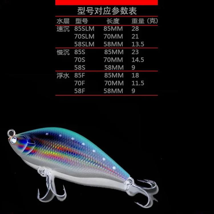Japón Luya Bait NORTH CRAFT Final Weapon 58S 70S 85S Sea Perch Tilt Golden Eye Perch Pencil - imagen 3