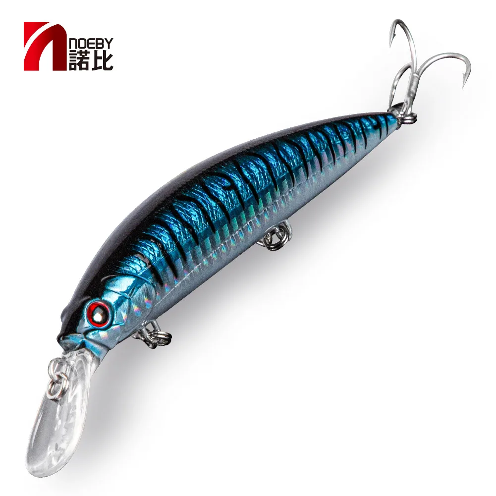 NOEBY-Señuelos de Pesca de pececillo, cebo duro Artificial de 110mm, 36g, hundimiento de 0,2-3m, Jerkbait Wobbler, lubina de mar, Lucio, aparejos de pesca de invierno