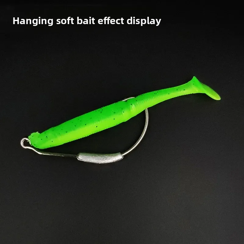 Spinpoler2g/3g/4g/7g anzuelo de natación ponderado de espacio ancho de alta resistencia con Pin de centrado anzuelos de pesca compensados aparejos de Lucio de trucha - imagen 3