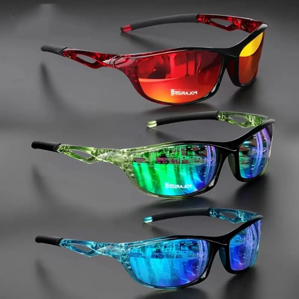 Gafas de sol polarizadas UV400 para ciclismo, lentes HD resistentes a los rayos UV, gafas para deportes al aire libre a la moda a prueba de viento para hombres - imagen 5