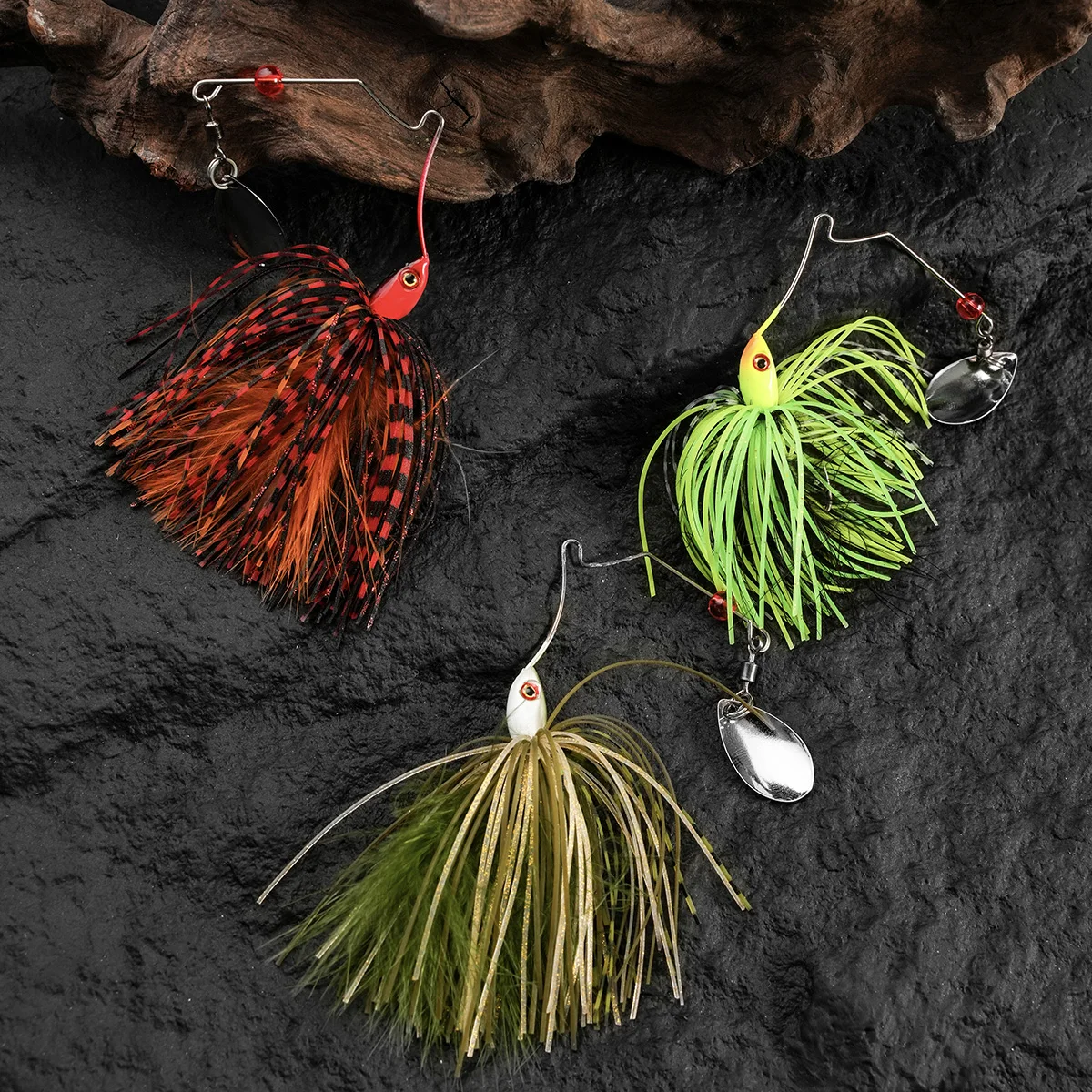 Spinnner-señuelo de pesca para lubina, cebo de alambre de 7g, Spinner de Metal, Buzzbait, Swimbait, Kit de plantilla de gancho, falda, peche para cebo de pesca - imagen 2