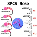 8pcs Rose