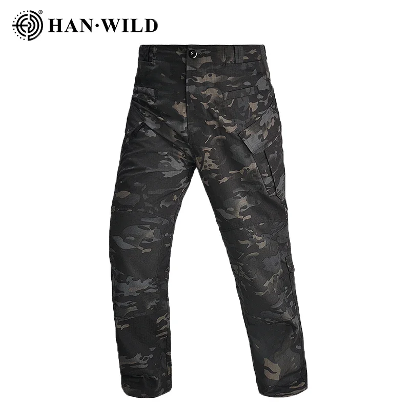 Pantalones de camuflaje tácticos para hombre, pantalones Cargo Ripstop para exteriores, ropa de trabajo, pantalones de senderismo, pantalones casuales para hombre, ropa para escalar, Tops - imagen 3