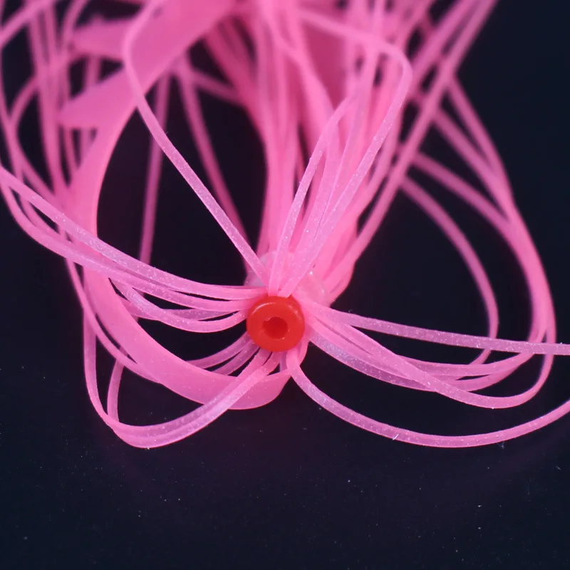 Testar Kit de pesca DIY - Faldas de silicona multicolores Grub Tails Plantillas de cabeza de plomo - Remolque de plástico suave para lubina, trucha, cabeza de serpiente - imagen 3