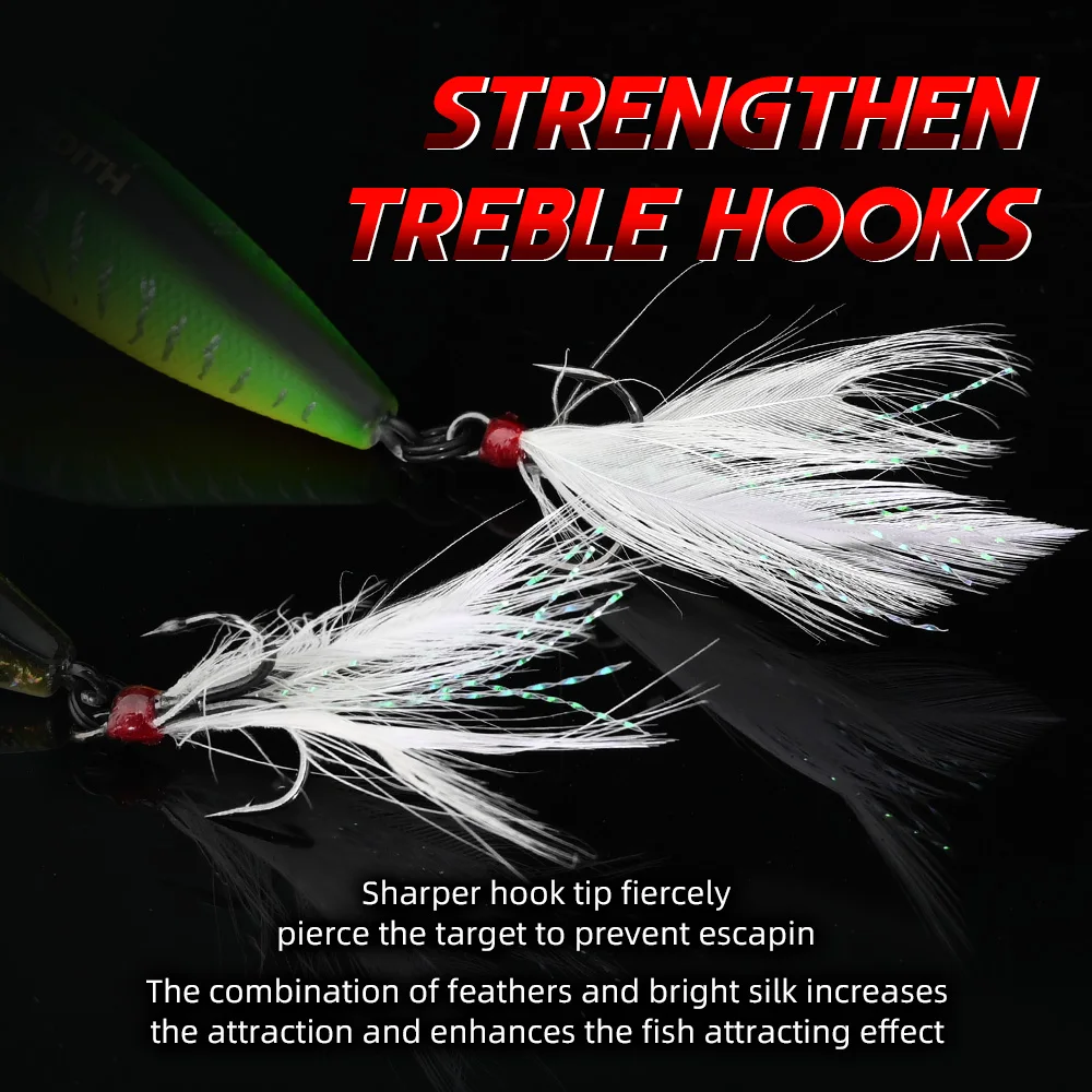 Señuelo de pesca MEREDITH Popper, 64mm, 8,48g, señuelo de pesca Topwater, cebo duro Artificial, pesca para lubina, perca, Lucio, señuelo de pesca - imagen 4