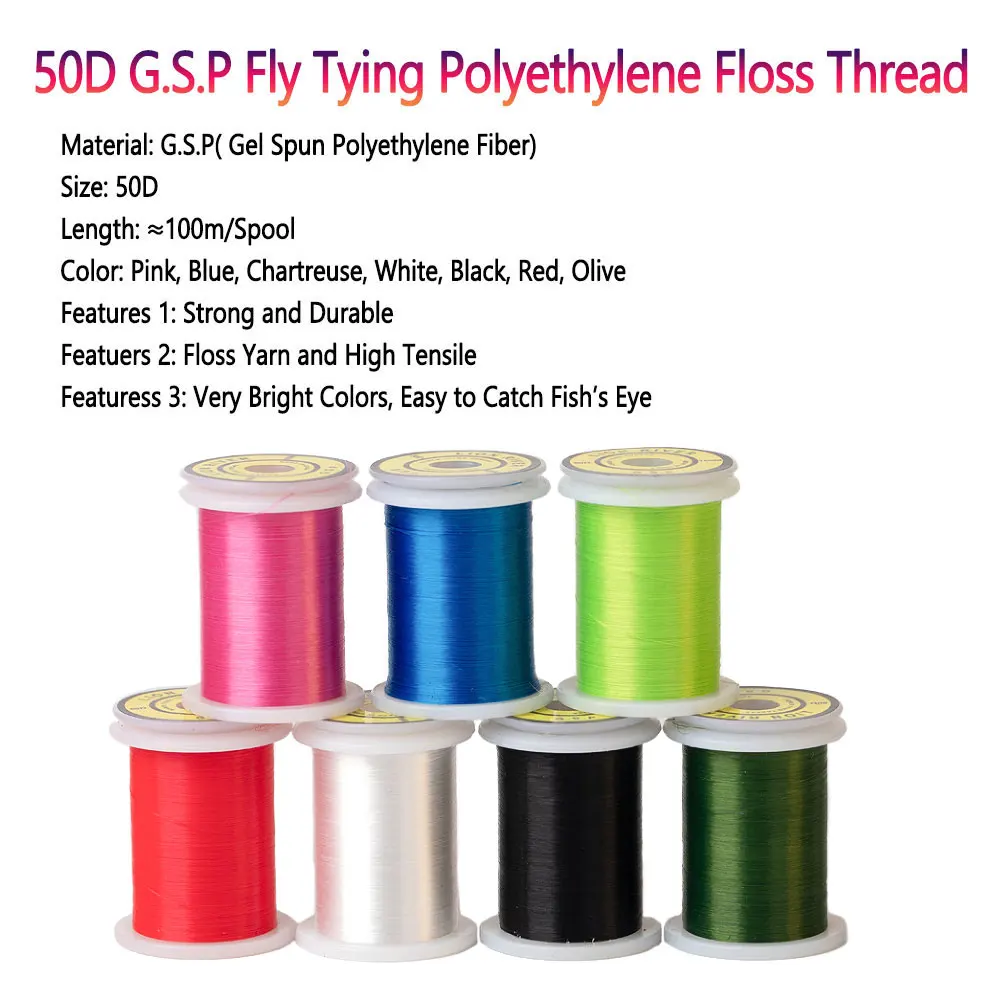 Bimoo-abrazadera C de acero endurecido, tornillo de banco para atar moscas, soporte de bobina BobbinThreader, Kit de herramientas para tijeras, hilo GSP 50D - imagen 5