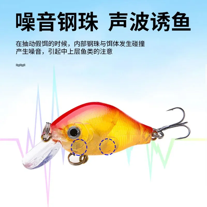 Lentejuelas de Mino Luya para hombre gordo, boca volteada, biomimética falsa, 6cm, 8g - imagen 4