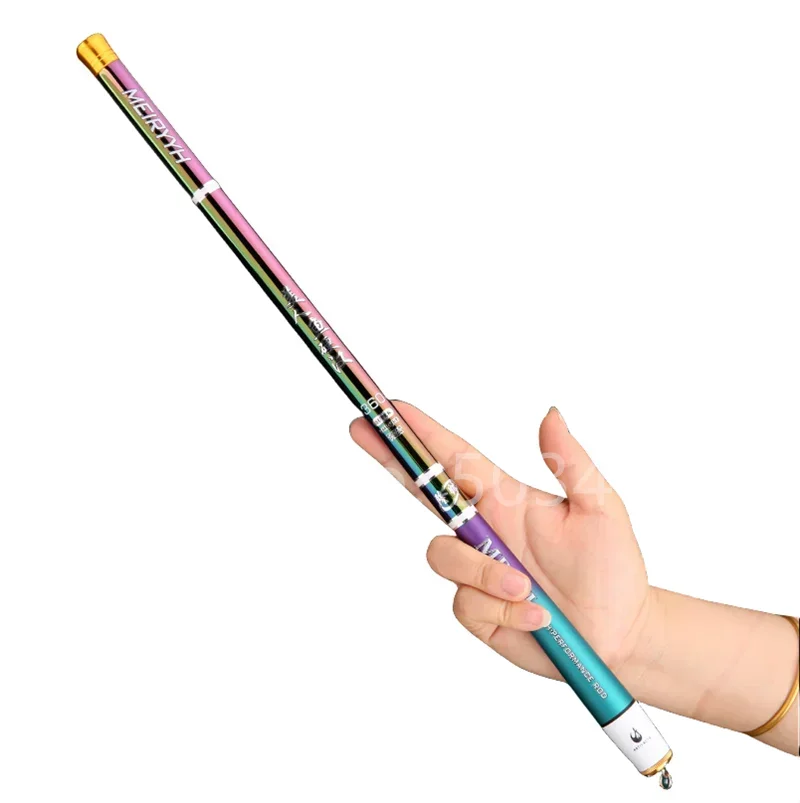 Caña de pescar giratoria colorida de carbono fundido, 5-17 secciones, 1,8 M-6,3 M, caña de pescar portátil de viaje, caña de pescar giratoria, equipo de pesca - imagen 3