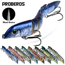 Proberos, 1 unidad, nuevo cebo de manivela multiarticulado, señuelo realista de-16,5 cm/6,5 pulgadas, cebo Artificial biónico de hundimiento lento de 42g/1,48oz