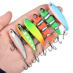 Señuelos de pesca VIB que se hunden, plantilla de cebo duro Artificial de 60mm y 10,5g, Crankbait, cebo de trucha con vibración de plomo incorporado para aparejos de Lucio, 1 ud.