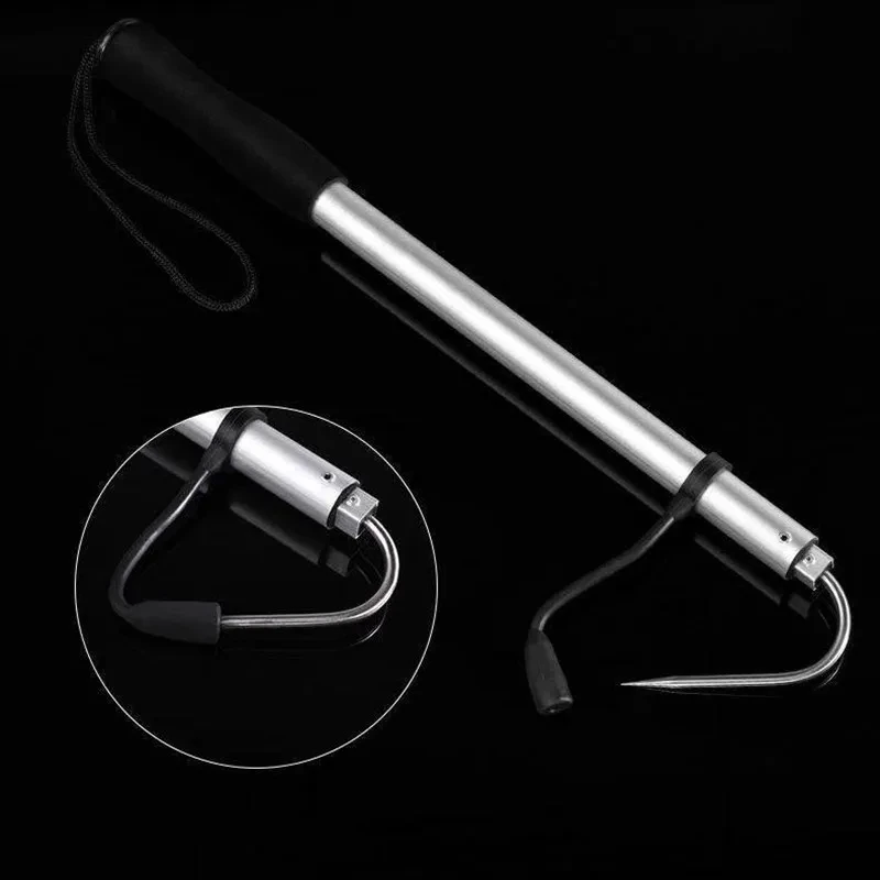 Anzuelo telescópico retráctil de acero inoxidable para pesca en el mar, 65/90/120CM, adecuado para todo tipo de peces pesados activos - imagen 4