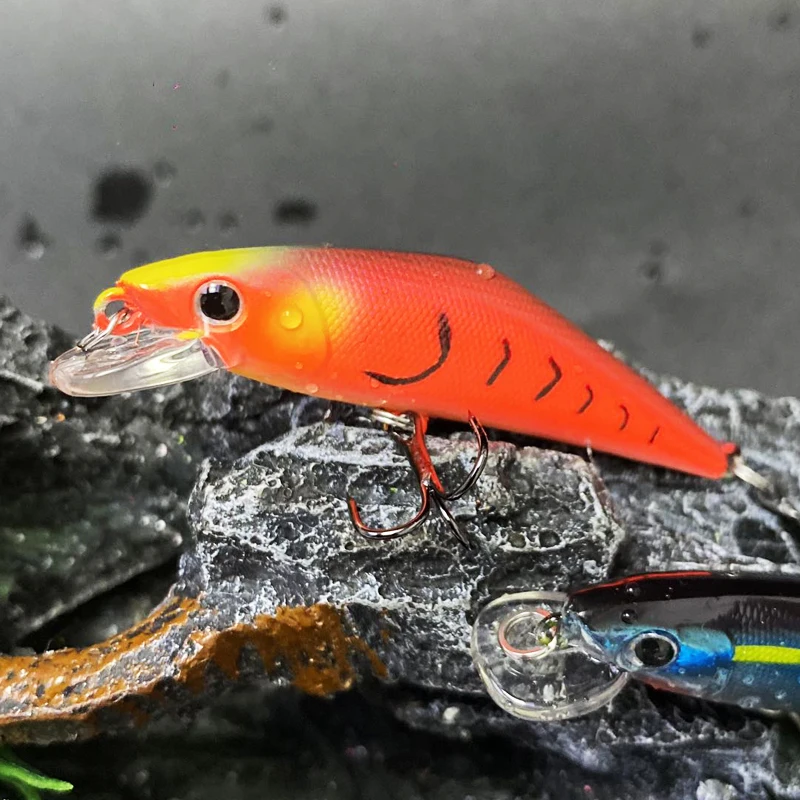 3,4g 50mm Mini Señuelos de Pesca de pececillo hundido trucha lubina cebos artificiales de agua dulce Pesca Wobbler Swimbait accesorios de Pesca - imagen 4