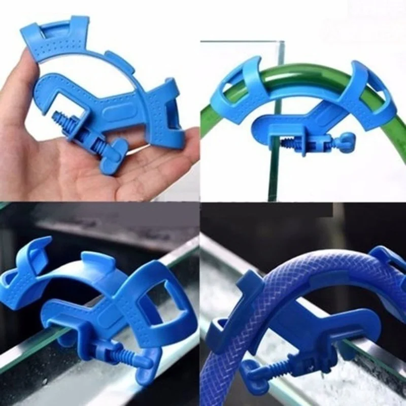 Soporte de filtración para acuario en color azul