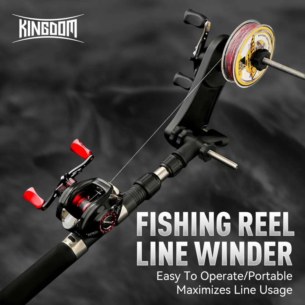 Kingdom-enrollador de línea de carrete de pesca, antioxidante, resistente, portátil, ligero, relación de velocidad 4,3: 1, herramientas de carrete de pesca - imagen 2