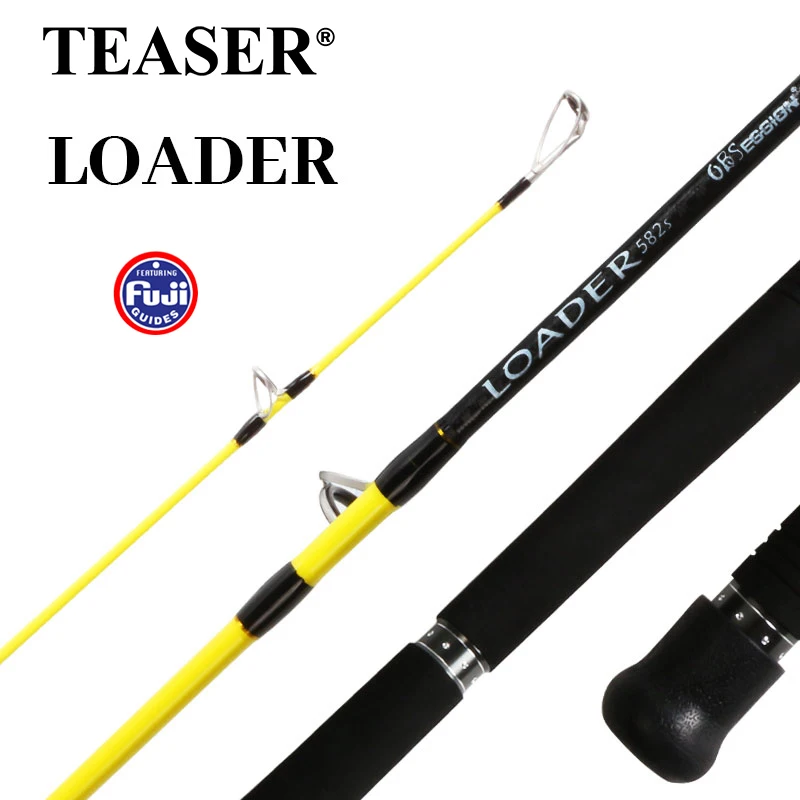 Caña de pescar carbono Teaser Loader – Fuji dos secciones agua salada