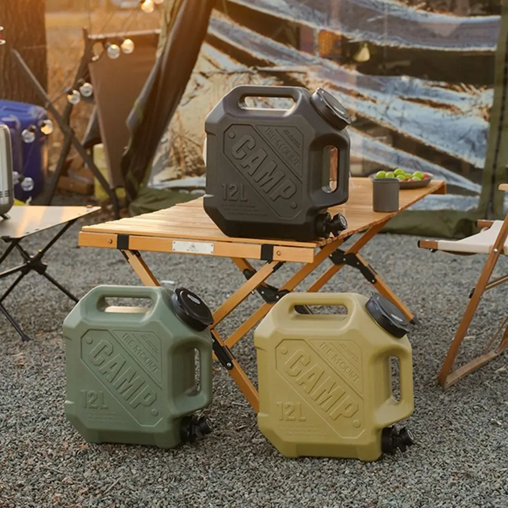 Contenedor de almacenamiento de agua portátil, doble agarre, gran apertura, cubo para beber al aire libre, tanque de agua para acampar de gran capacidad a prueba de fugas - imagen 3