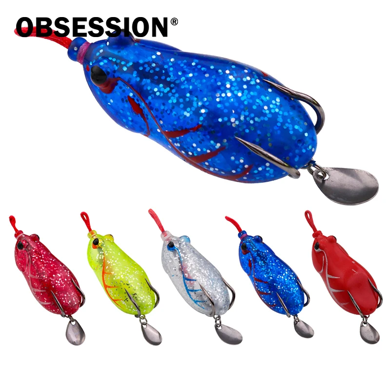 Señuelo Rana Obsession Trueno con doble anzuelo oculto para carpa